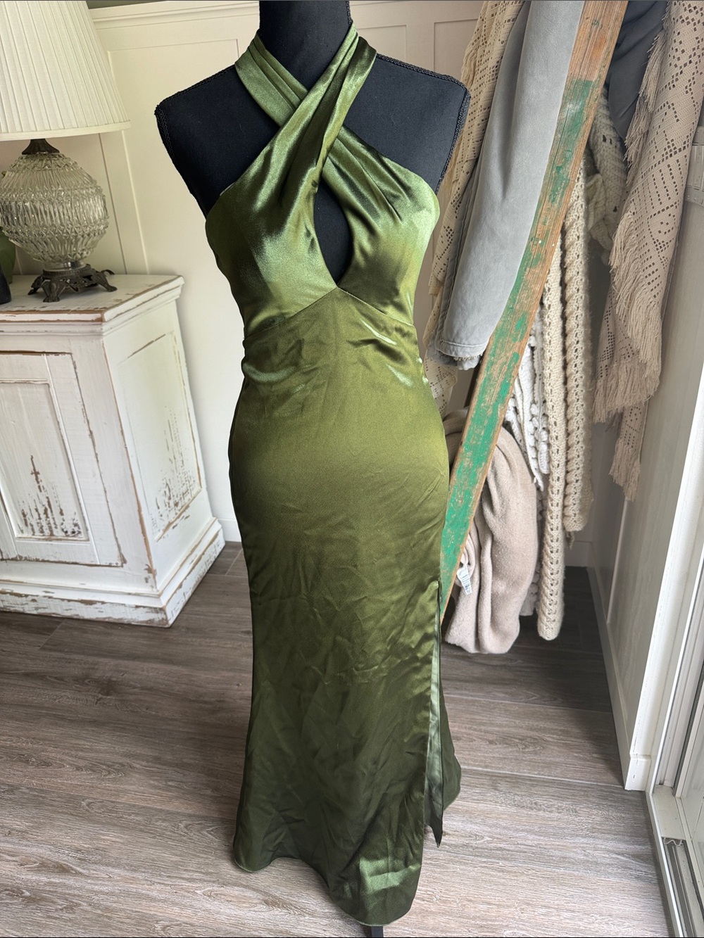 Olive Green Formal Dress size 2